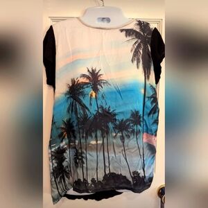 Tropical Palm Print Women's Top By Forever 21